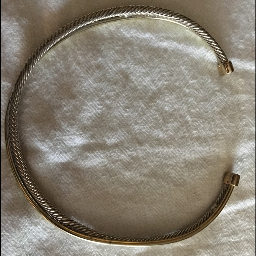 New a Price! Silver and gold choker necklace